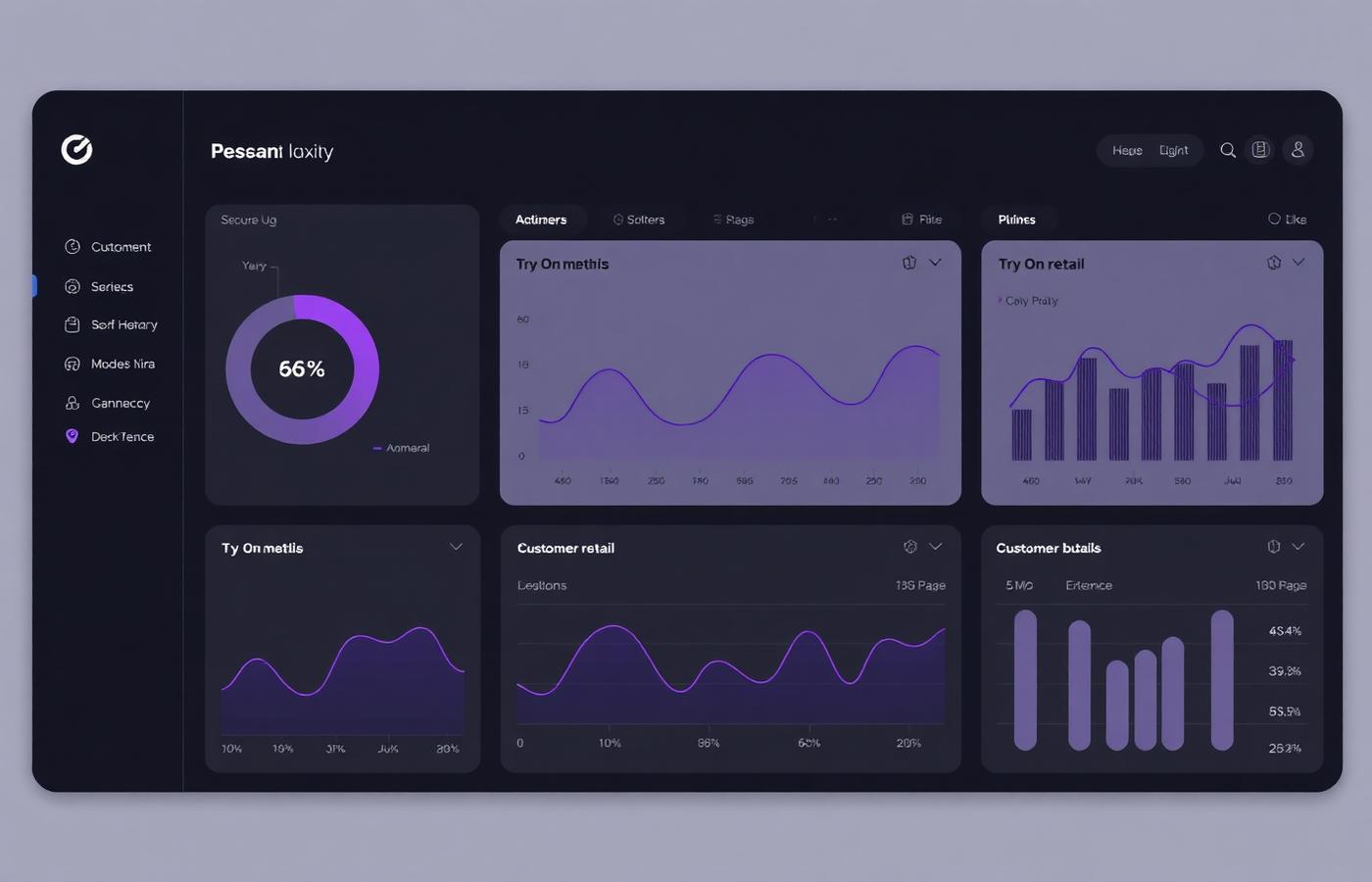 GenAIsthetic retail analytics dashboard